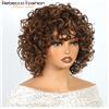 Rebecca Youth Parrucche per capelli umani ricci Pixie Evidenzia parrucca corta Jerry Curl Parrucca Glueless facile da indossare Parrucca Bob riccia rimbalzante brasiliana di Remy per le donne