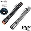 Alonefire Torcia a penna Alonefire Zoom Mini EDC, ricaricabile USB, con magnete, piccola torcia per escursioni all'aperto, viaggi, campeggio, lavoro e riparazioni.