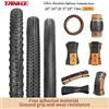 TANKE Pneumatico per Bicicletta MTB TANKE JILUER Pieghevole per Gravel Nero/Giallo 60TPI Pneumatico per Bici da Strada 26×2.25/27.5×2.1/2.2/29×2.2/700×25C/20×1.35