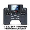 Mitoot Kit Trasmettitore e Ricevitore RC Hotrc HT-8A 2.4G a 8 Canali, Controllo a Lungo Raggio per Auto, Elicotteri, Navi, Carri Armati e Robot
