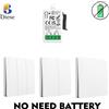 Diese Interruttori wireless RF433 autoalimentati per casa intelligente per luci Kit interruttori luce cinetica Interruttori luce remota Pulsante wireless