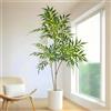Kmitang Palma Artificiale 78-140cm, Ramo di Bambù Tropicale, Pianta Finta di Ficus, Albero di Cocco in Plastica per Decorazione Casa, Giardino, Ufficio