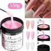 Misscheering 2/3 vasetti di gel per unghie poli UV LED curato set di gel per unghie luce nuda rosa trasparente estensione gel solidi per unghie per fai da te nel salone di casa