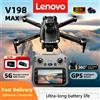 Lenovo Drone Lenovo V198MAX GPS con Ritorno Automatico, 5G, Doppia Fotocamera 8K HD, Telecomando con Schermo, Evitamento Ostacoli Laser, Giocattolo RC FPV