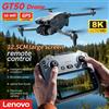 Lenovo Drone Lenovo GT50 con Doppia Fotocamera 5G 8K, Velivolo Aereo con Evitamento Ostacoli, GPS Fisso, Telecomando, Quadricottero Pieghevole, Regalo