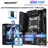 MACHINIST Kit Scheda Madre MACHINIST X99 V9S TPM2.0 LGA 2011-3 con CPU Xeon E5-2630 V4, Supporto 4 Canali DDR4, 3×NVMe M.2, SATA3.0, M-ATX