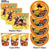 Bandai Dragon Ball Decorazione festa di compleanno Son Goku Arancione Stoviglie Tovaglia Piatto Tazza Bambini Ragazzi Bomboniere Regali Forniture per feste di famiglia