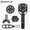 KOCEVLO Supporto per Computer da Bicicletta da Strada in Alluminio Nero INC per Manubrio, Compatibile con Garmin, Gopro, Bryton e Porta Luce