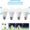 Gatetop Lampadina LED con Sensore di Movimento PIR E27, Accensione/Spegnimento Automatico AC85-265V per Portico, Scale, Garage, Illuminazione di Sicurezza