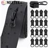 Meetee 2/3/5M 3 # 5 # 8 # 10 # Cerniere Impermeabili Invisibili in Nylon, Cursore Reversibile, Kit di Riparazione per Tende, Accessori per Cucito