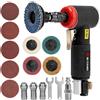 SI FANG Mini Smerigliatrice Angolare Pneumatica SI FANG 90 Gradi 1/4 Pollici, Set Professionale per Incisione e Lucidatura ad Alta Velocità