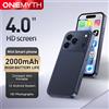 ONEMYTH A18 Pro, 4.0 Pollici, Rete 4G, Sistema Android 12.0 a Schermo Intero, Doppia SIM, Mini Smartphone, Versione Globale