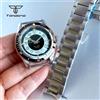 tandorio Cassa per Orologio Subacqueo con Vetro Zaffiro Bombato 40mm + Bracciale + Quadrante 31mm + Lancette Accessori Mod Compatibili con NH35 NH36 NH38 ETA2824 PT5000 ST2130 Miyota8215