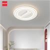 IRALAN Lampada da soffitto senza foglie Ventilatore da soffitto con ventilazione a tamburo rotondo quadrato con luce e telecomando Apparecchio dimmerabile a 6 velocità