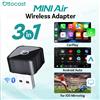 OTTOCAST Express MINI AIR Adattatore Cubo 3 in 1 4.0 Wireless CarPlay Android Auto per Mirroring Schermo iOS Accessori Auto 2026