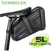 NEWBOLER 2026 NUOVA borsa da sella per bicicletta impermeabile 5L borse laterali per bici da strada MTB borsa portautensili per bicicletta a strisce riflettenti accessori MTB
