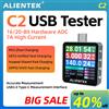 ALIENTEK Tester USB ALIENTEK C2, Tester per Batterie, Rilevatore di Potenza PD3.2, Voltmetro Digitale, Rilevatore di Ricarica Rapida