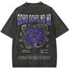 Bandai 2026 Estate Nuovo ONE PIECE Diavolo Frutta Stampa Retro Lavato Vecchio T-shirt Sport Quotidiani Casual a maniche corte da uomo e da donna Top