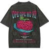 Bandai ONE PIECE Devil Fruit Print Retro Old T-shirt Casual Vacation Style Anime Style Street Manica corta Estate Uomo Donna Top