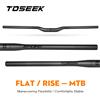 TOSEEK Manubrio in Carbonio TOSEEK ZF-ONE per MTB, 31.8*580-720/740/760mm, Nero Opaco, Accessori per Biciclette da Montagna