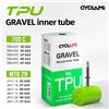 CYCLAMI Camera d'aria ultraleggera per bici da ghiaia 700X32/35/47c Materiale TPU Pneumatico da strada MTB 29 45mm Lunghezza Valvola francese rimovibile