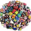 Hot Toys 30-200 pezzi di ciondoli per scarpe misti casuali per diapositive zoccoli sandali, decorazioni per scarpe in PVC accessori fibbia per regali di compleanno di Natale