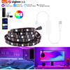 MJJC Striscia LED RGB Zigbee USB 5V, Controllo App Tuya Smart Life, Lampada 5050 Compatibile con Alexa e Google Home, Illuminazione Posteriore TV 2m 3m 5m