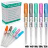 JUN.M Aghi per Piercing Monouso Sterili 14G/16G/18G/20G, Strumento per Foratura di Naso, Labbra, Orecchie, Sopracciglia, Applicazione di Gioielli per il Corpo