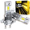 AUXITO 2 Pezzi Mini Lampadine LED H7 per Fari Auto CANBUS 6500K Bianco Turbo H7 LED Abbaglianti e Anabbaglianti per Fari Auto 12V