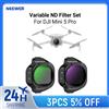 NEEWER Set di filtri ND variabili NEEWER per fotocamera drone DJI Mini 5 Pro (ND2-32 + ND64-512), vetro ottico a densità neutra regolabile