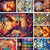 Potdemiel Kit Pittura Diamante 5D Rotondo di Charizard di Pokémon, Kit Fai-da-Te per Punto Croce, Arte Artigianale, Regalo, Decorazione per la Casa, per Adulti e Bambini