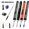 Aideepen Saldatore Digitale USB con Temperatura Regolabile 300-450°C ℃ Saldatore Intelligente con Batteria Type-C da 1000mAh/800mAh