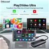 Ottocast Play2Video Ultra Wireless CarPlay Android Auto WiFi6 Ai Box Media Player YouTube Netflix Dual WiFi Installa App per VW