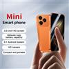 ONEMYTH A17 Mini Smartphone 3G con Schermo da 3.0 Pollici, Sistema Android, Play Store, WhatsApp, GPS, WiFi, Dual SIM, Smartphone Compatto