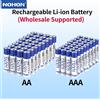 Nohon Batterie Ricaricabili Nohon AA 1.5V, Batterie al Litio AAA, Batterie Ricaricabili AA/AAA agli Ioni di Litio per Casa e Ufficio, Supporto Vendita all'Ingrosso