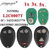 jingyuqin Telecomando per Chiave Auto 315MHz L2C0007T per Hummer H3, Chevrolet Colorado, Venture, GMC Canyon, Pontiac Montana, Oldsmobile Silhouette