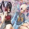 Bandai Figure Anime NEEDY GIRL OVERDOSE, Statuette Carine di Rain, Modellini di Ragazze Belle in PVC, Collezione da Scrivania, Regali di Compleanno