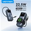 Vention Power Bank Mini da 10000mAh con Ricarica Rapida 22.5W per iPhone 17 16, Caricabatterie Wireless Magnetico per Apple Watch Serie 11 10 9