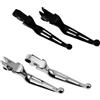 MACTIONS Leva Freno Frizione Moto in Alluminio per Harley Touring Street Glide Sportster XL 1200 883 Softail Breakout Dyna Road King FLH