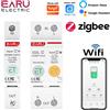 EARU Interruttore Intelligente WiFi ZigBee Tuya 1P 2P 1-63A con Contatore di Energia, Interruttore Automatico, Protezione da Sovratensione, Sovracorrente e Dispersione, Controllo Remoto
