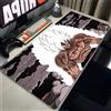 Bandai Tappetino per mouse in gomma, tappetino da gioco Dragon Ball, tappetino da scrivania, accessori per PC, tappetino per tastiera Goku, tappetino per computer bianco e nero, tappetino da tavolo anime
