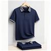 AIOPESON Polo da uomo slim fit a maniche corte, tinta unita, leggera, traspirante, alla moda, estiva