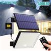 newstyle Luci Solari da Esterno 400LED con Telecomando, Luci di Sicurezza Solari con Sensore di Movimento, Lampada Solare da Parete Impermeabile per Giardino, Patio e Cortile