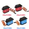 Mitoot Impermeabile 20/25/30/35KG 180 ° Servo Digitale con Ingranaggi Metallici ad Alta Coppia 25T per Auto RC, Camion, Elicottero, Drone