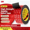 3M Nastro Biadesivo 3M 5915, Adesivo Forte Senza Tracce, Nastro VHB ad Alta Viscosità, Nero, Speciale per Auto, Nastro Adesivo Resistente alle Alte Temperature