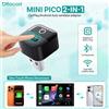 OTTOCAST Adattatore Wireless OTTOCAST Mini Pico 2026 per CarPlay e Android Auto, Compatibile con iPhone e Telefoni Android, Accessori Auto per VW, Toyota, Ford, Benz