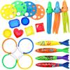 CONUSEA Set di Giocattoli Subacquei per Bambini, Giochi Estivi per Piscina, Caccia al Tesoro Subacquea, Torpedo, Pesci, Piante, Delfini, Galleggianti, Giocattoli Acquatici, Regali