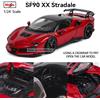 Bburago 1:24 Ferrari SF90 XX STRADALE Modellino Auto in Metallo Pressofuso Ufficiale, Veicolo di Lusso da Collezione, Regalo in Tre Colori