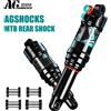 BOLANY Ammortizzatore Posteriore AGSHOCKS per MTB, Sospensione Posteriore a Doppia Camera d'Aria 165/190/210mm con Regolazione dello Smorzamento