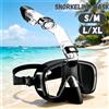 XIAOTREE Maschera da Snorkeling e Immersione Pieghevole Antiappannamento con Sistema Full Dry Top, Occhialini da Immersione per Adulti con Supporto per Fotocamera Subacquea